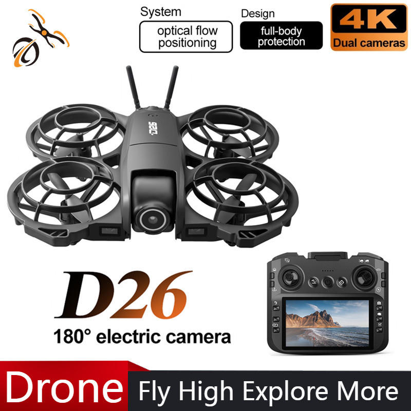 طائرة بدون طيار D26 بدقة 4K لل - مراجعة Drone Gimbal Brushless وسعره