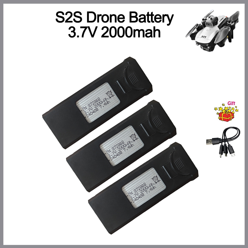 S2S بطارية توصيل خارجي 3.7 فول - مراجعة Eachine Drone E58 وسعره